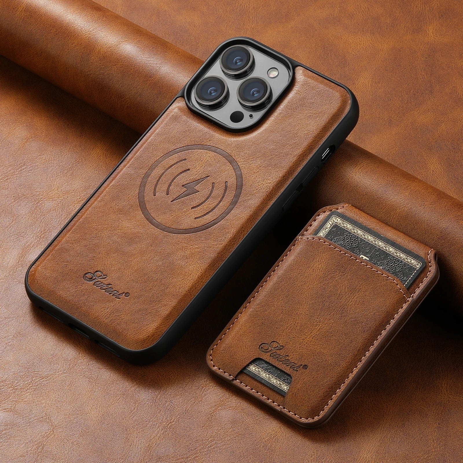 iPhone 16 Leather Detachable Wallet Case
