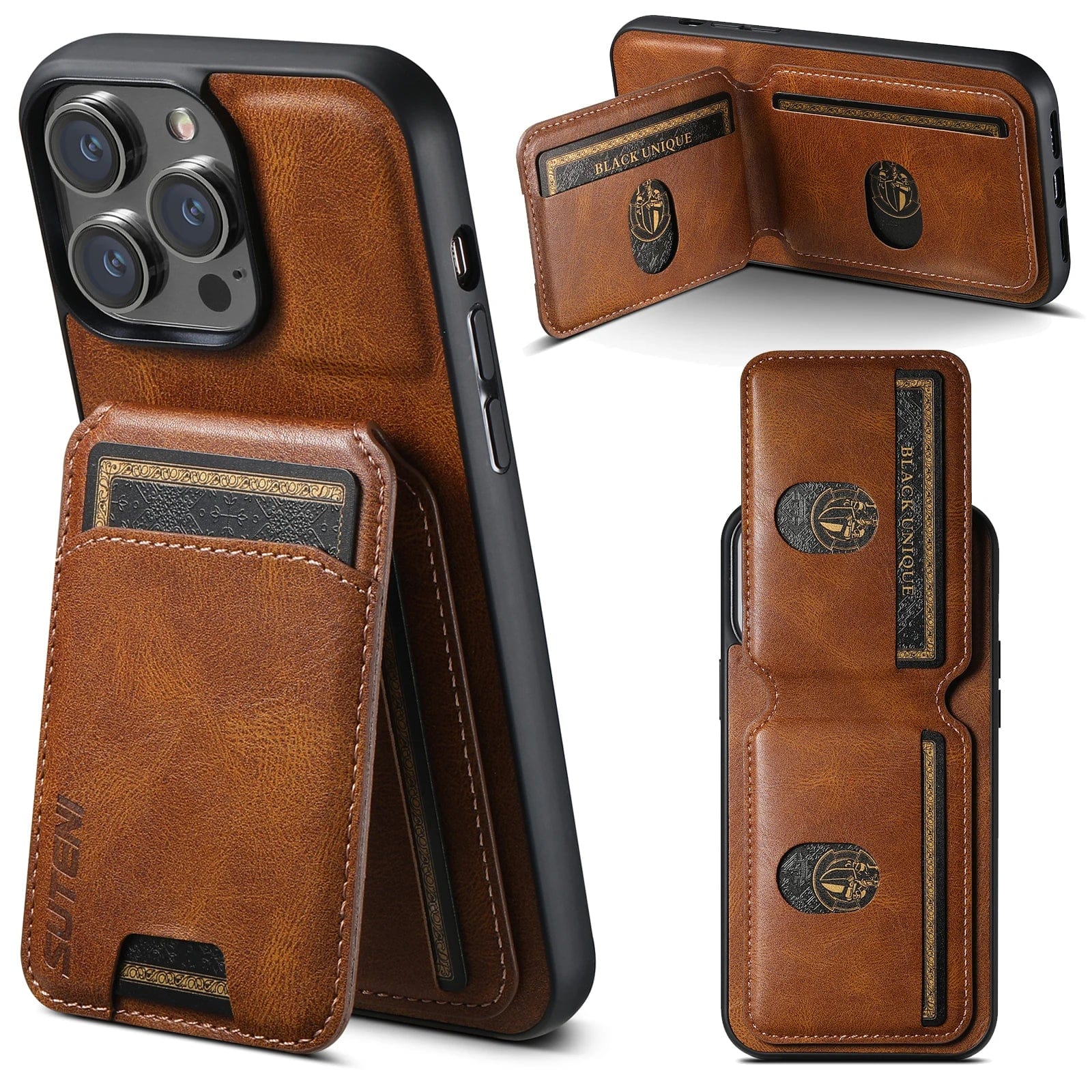 iPhone Leather Detachable Wallet Case