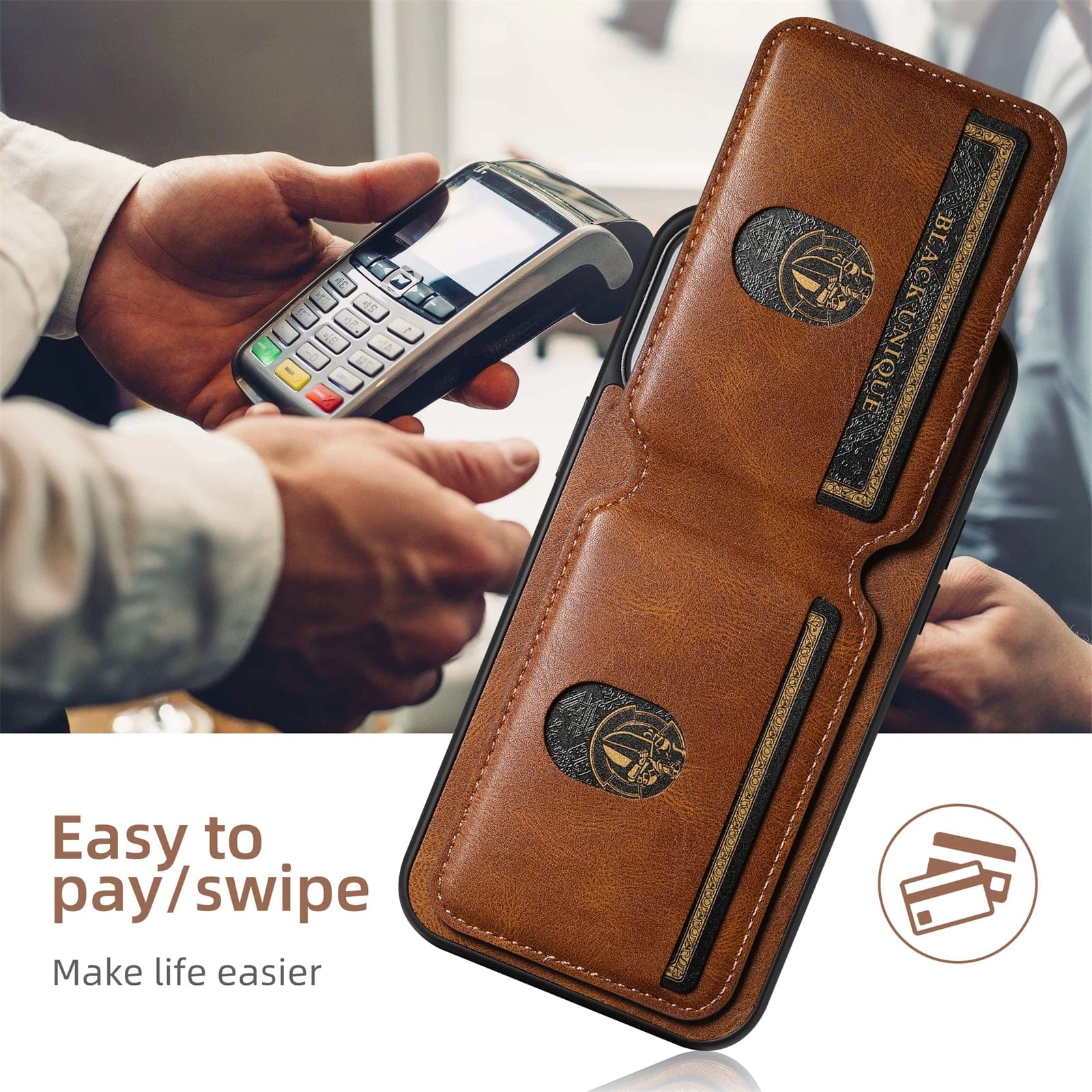 iPhone Leather Detachable Wallet Case