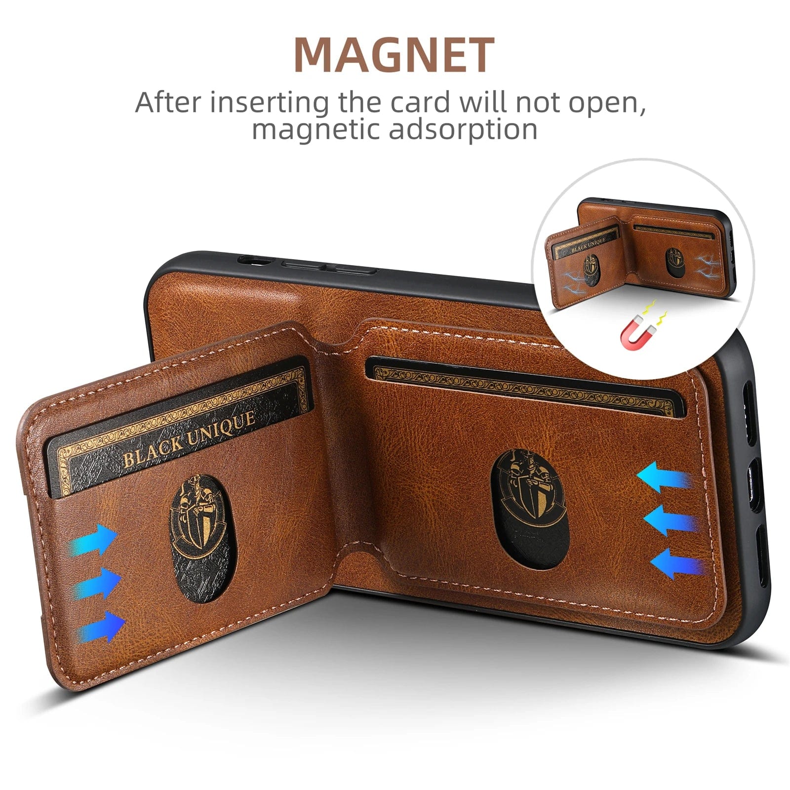 iPhone Leather Detachable Wallet Case