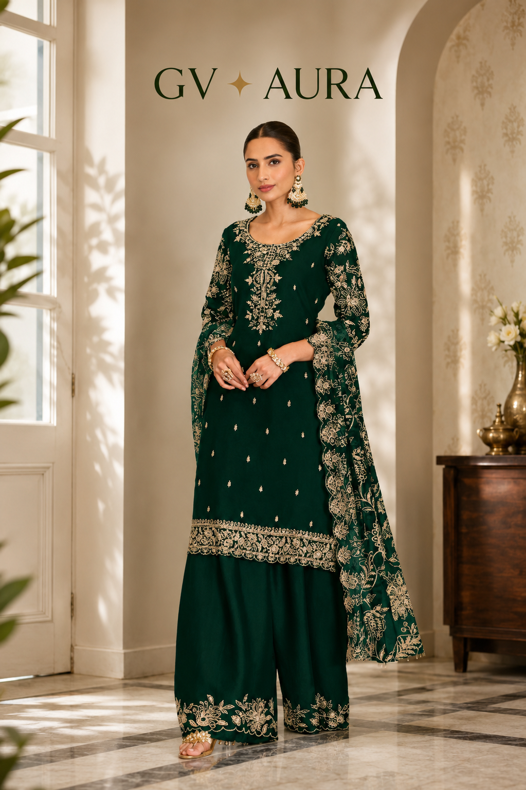 Festive Semi-Stitched Suit