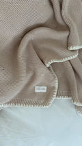 Essentīals Bubble knit Blanket - Dusty Brown