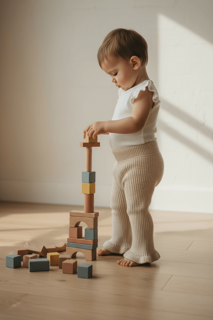 Mamīta Chunky Flared Pants Beige