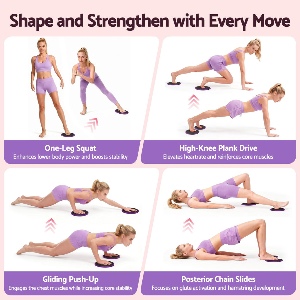 Pilates Ring Starter Kit 15pcs – Purple