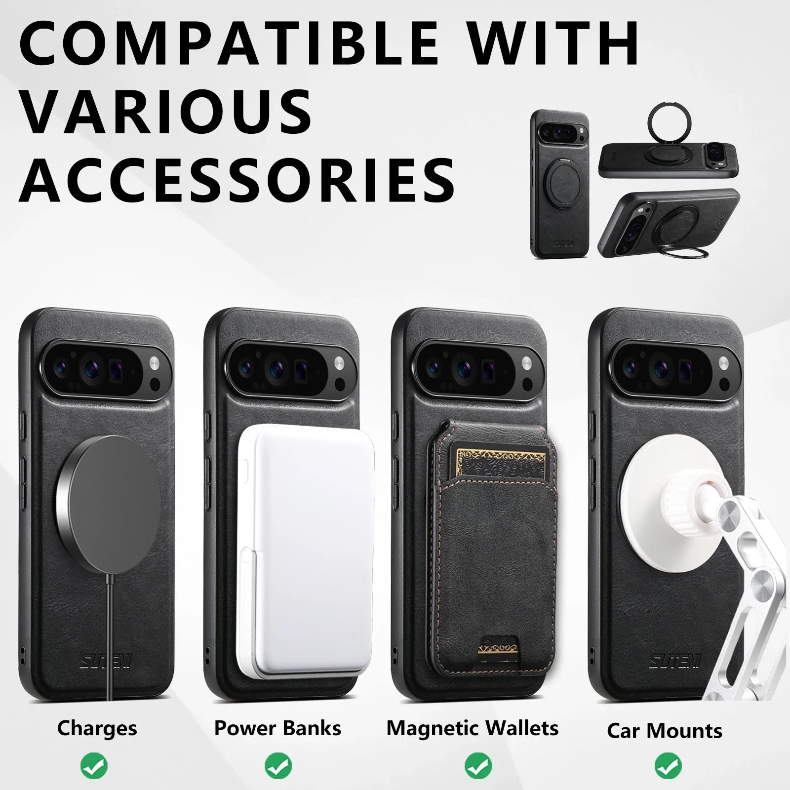 Google Pixel Magnetic Ring Holder Case