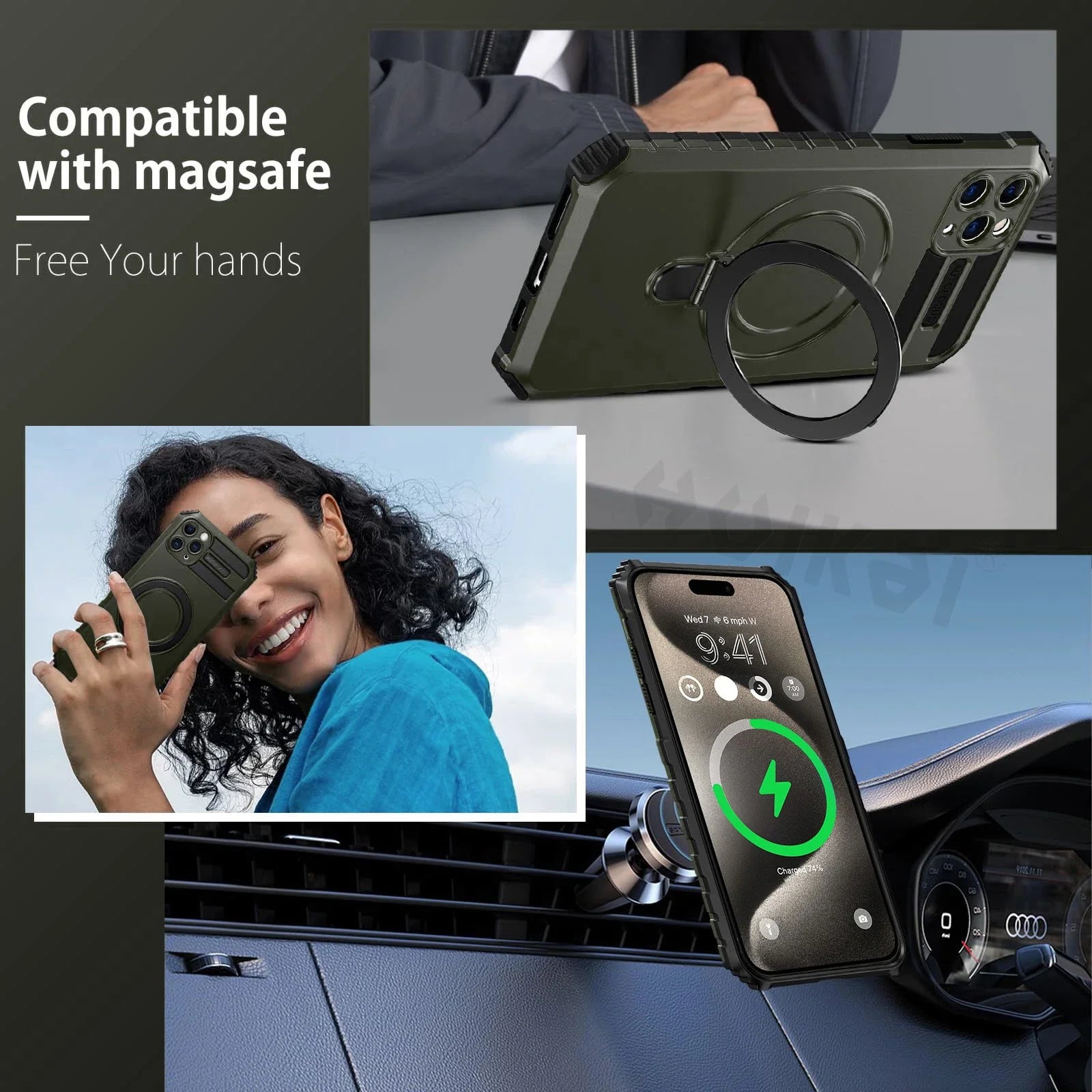 Shockproof iPhone MagSafe Case
