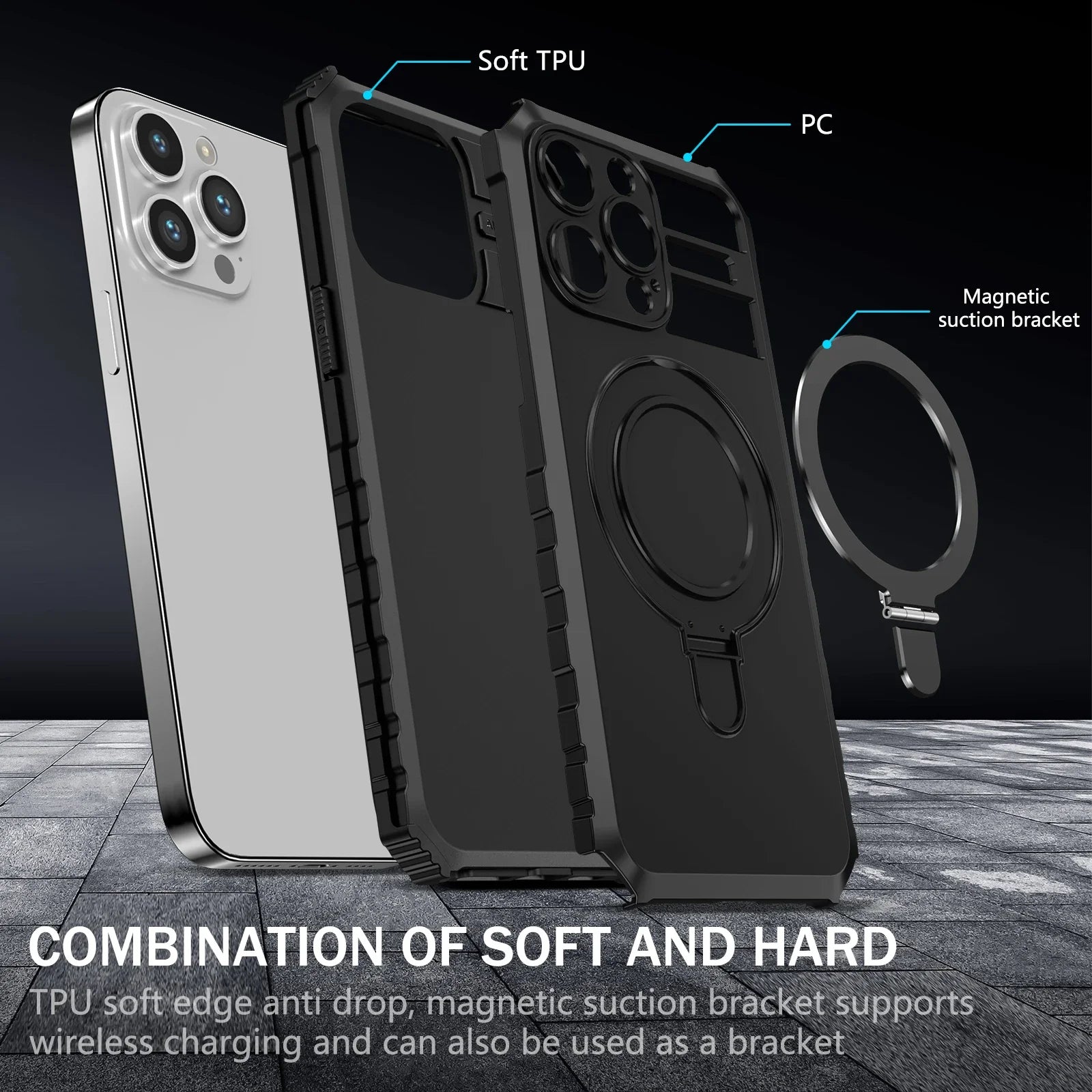 iPhone 16/15 MagSafe Ringholder Case