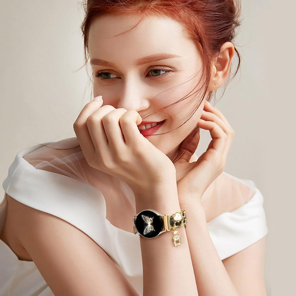 Flower Engraved Samsung Galaxy Watch 7 Band