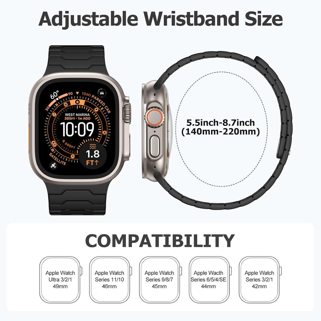 Sport Magnetic Apple Watch Band – 42–49mm