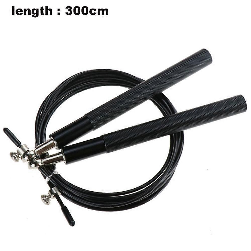 Adjustable Aluminium Jump Rope – Black