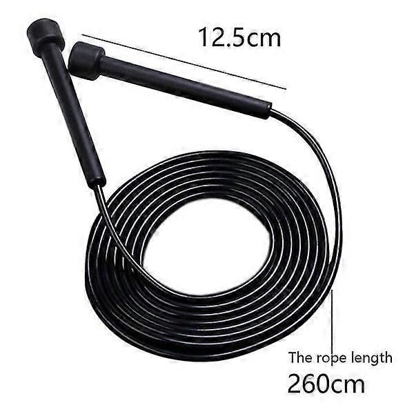 Speed Jump Rope with Ball Bearings – Black
