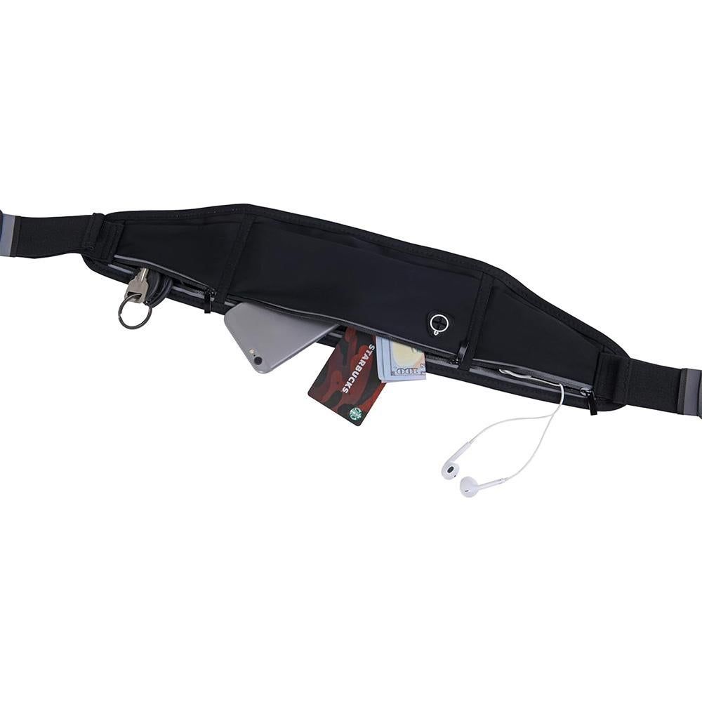 Bounce-Free Running Waist Belt – Black