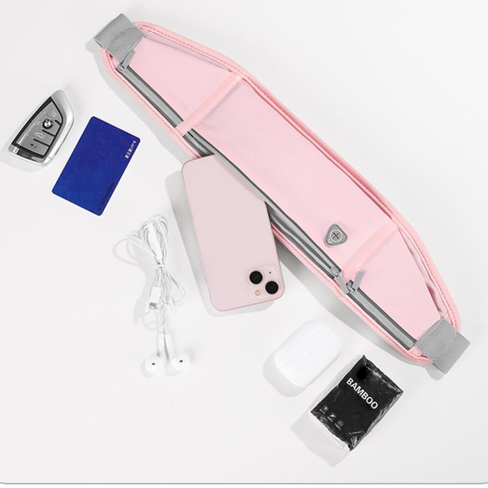 Bounce-Free Running Waist Belt – Pink