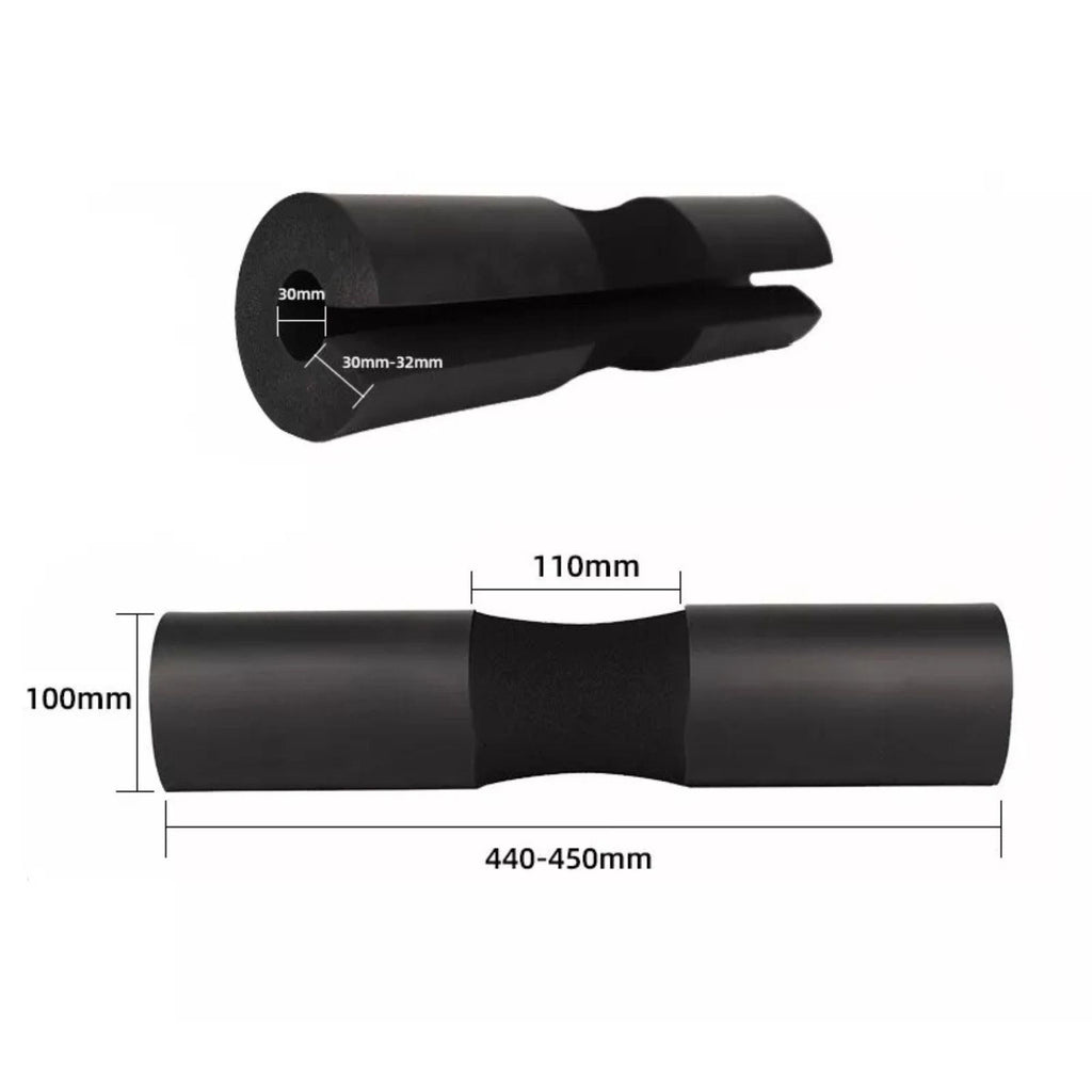 Barbell Squat & Hip Thrust Pad – Black
