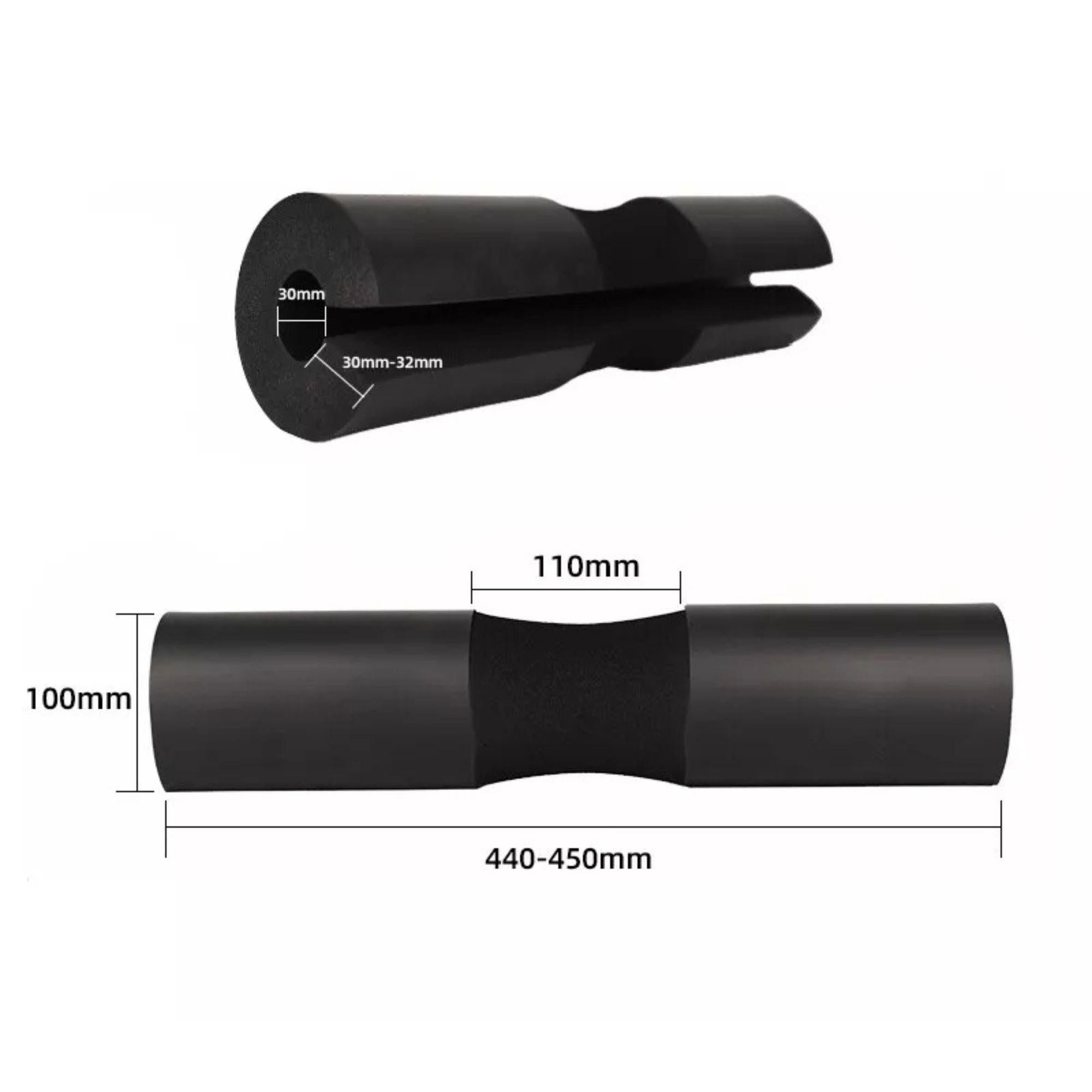 Barbell Squat & Hip Thrust Pad – Black
