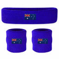 Tennis Sweat Wristband & Headband Set – Australia Flag