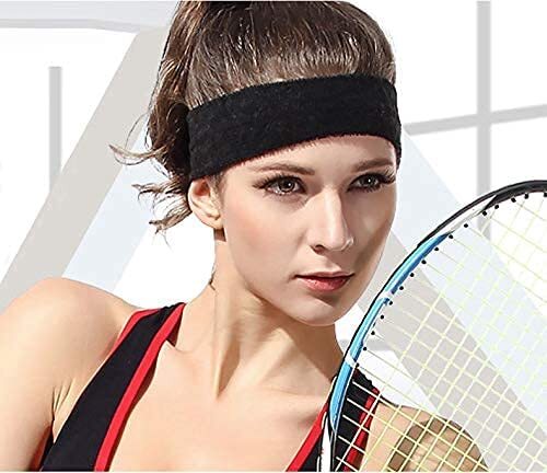Tennis Sweat Wristband & Headband Set – Black