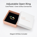 Birthstone Ring May – 18K Gold Plated