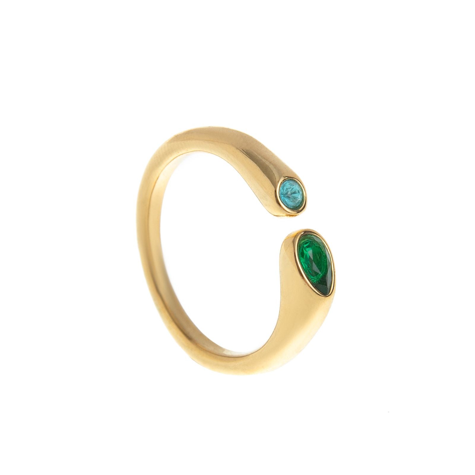 Birthstone Ring May – 18K Gold Plated