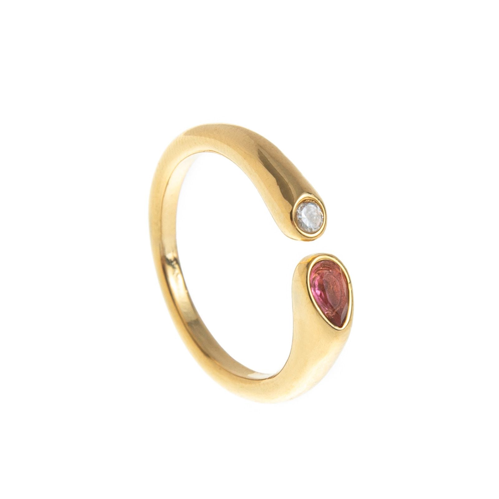 Birthstone Ring July – 18K Gold Plated