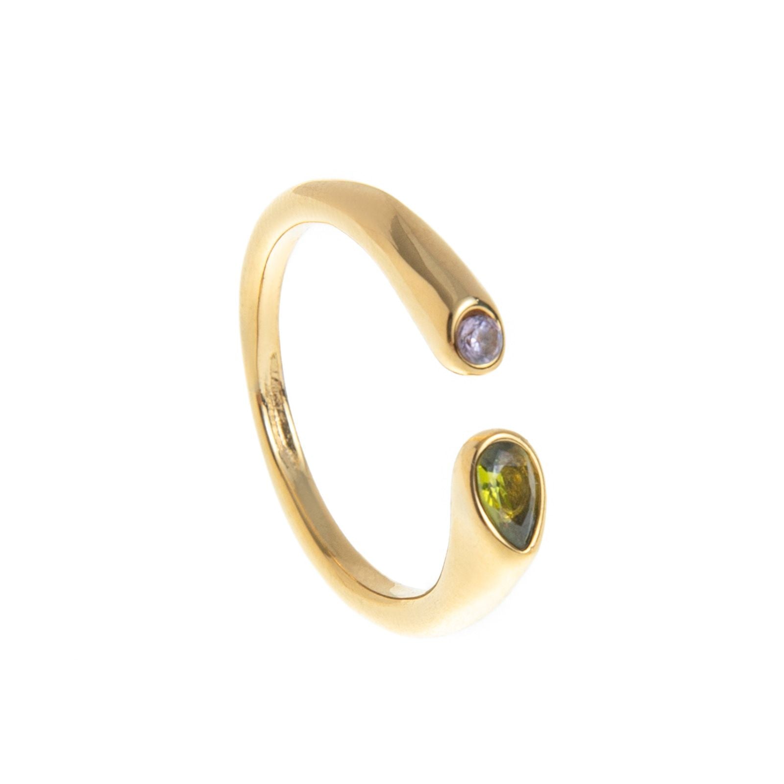 Birthstone Ring August – 18K Gold Plated