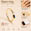 Birthstone Ring September – 18K Gold Plated