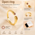 Birthstone Ring November – 18K Gold Plated