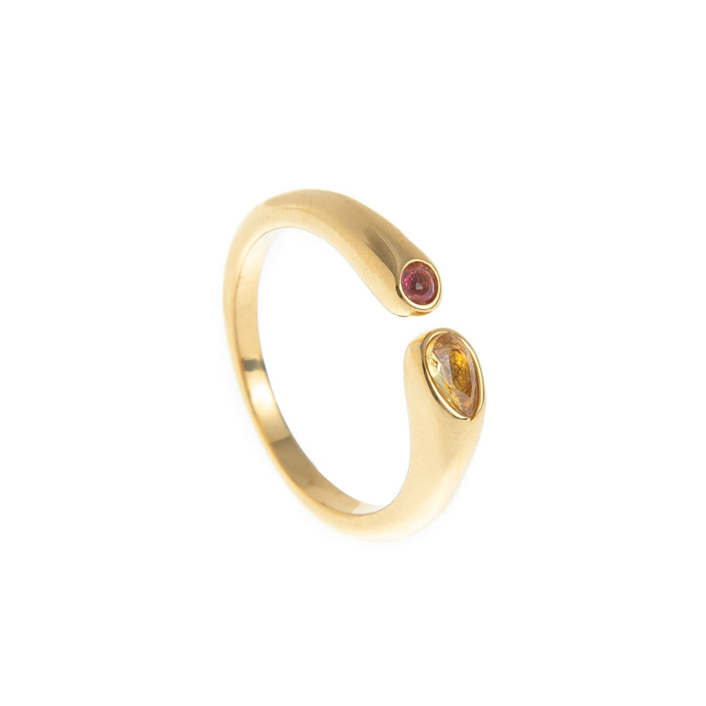 Birthstone Ring November – 18K Gold Plated