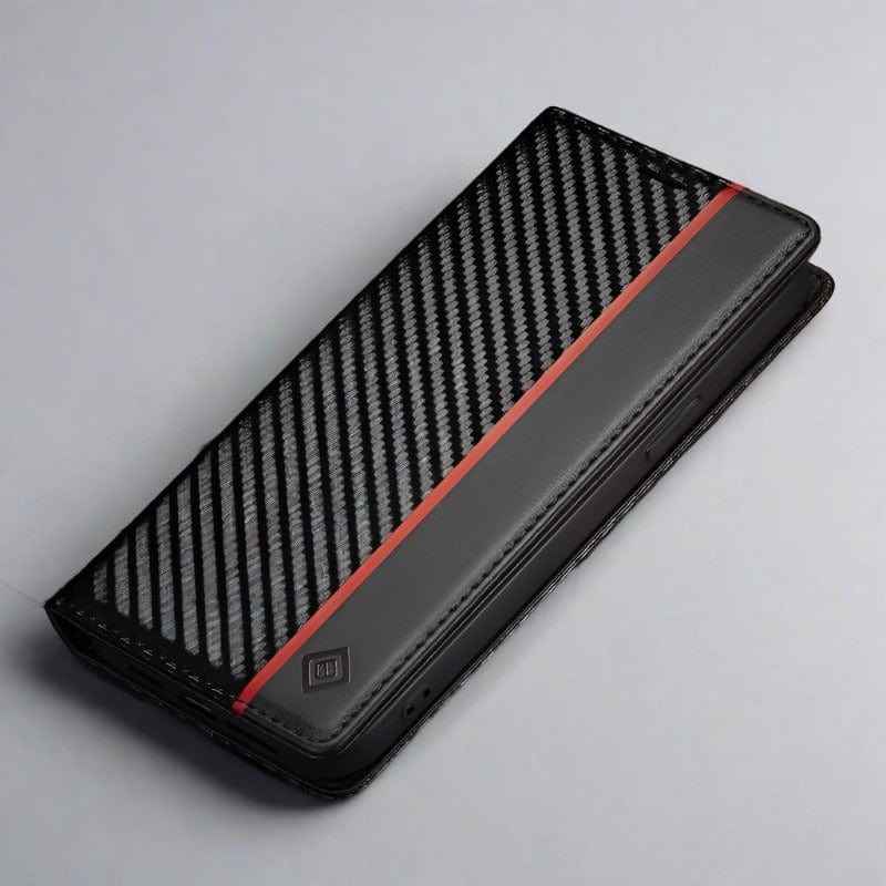 Samsung Carbon Fiber Wallet Phone Case