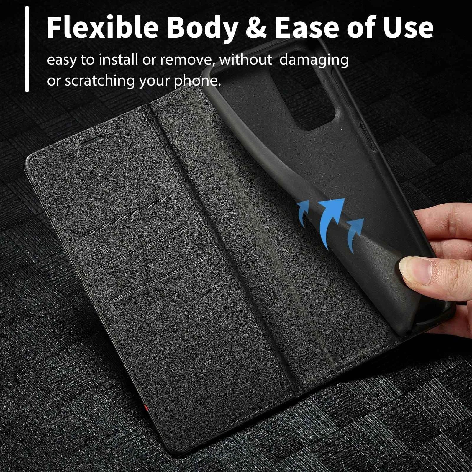 Samsung Carbon Fiber Wallet Phone Case