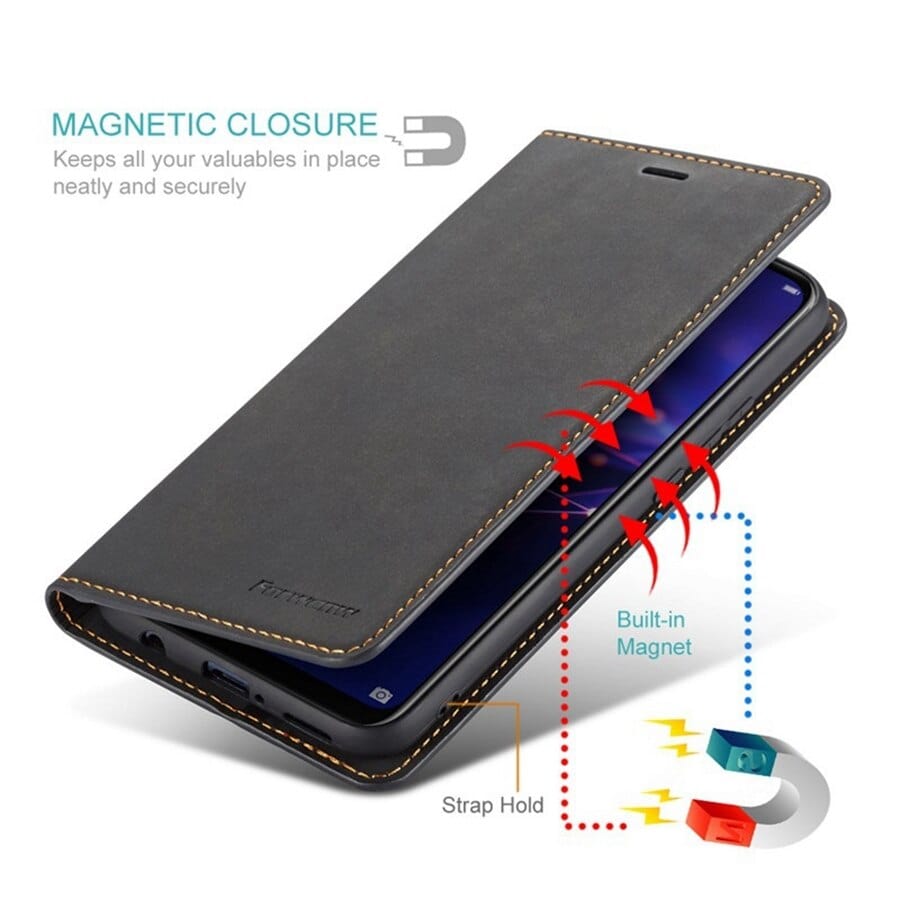 iPhone 15 Leather Wallet Case