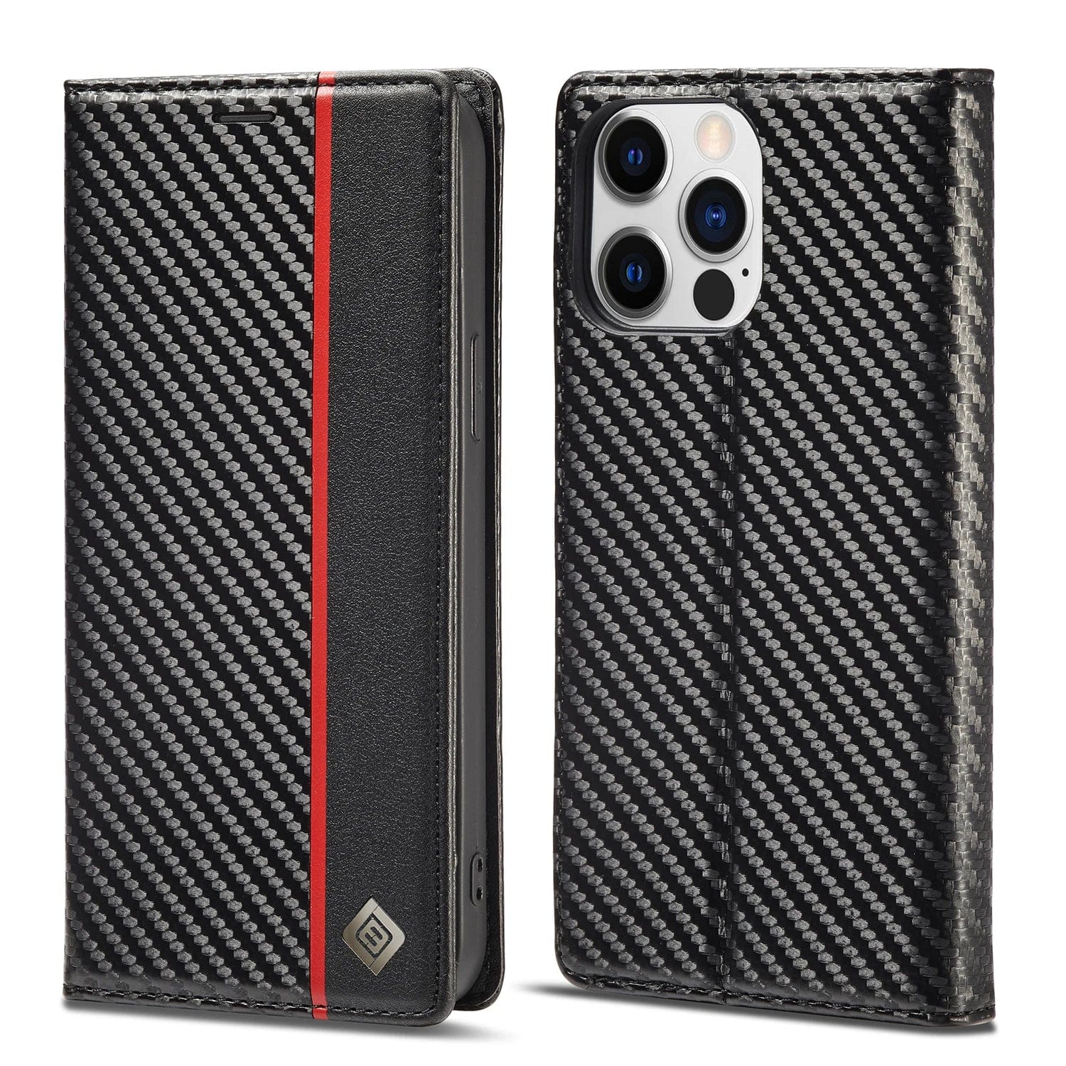 iPhone 16 Carbon Fiber Wallet Case