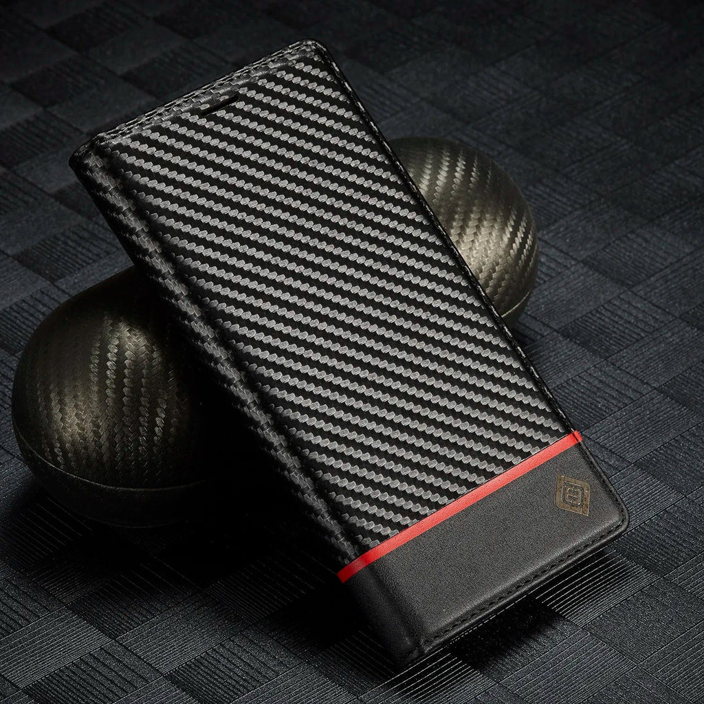 iPhone 16 Carbon Fiber Wallet Case