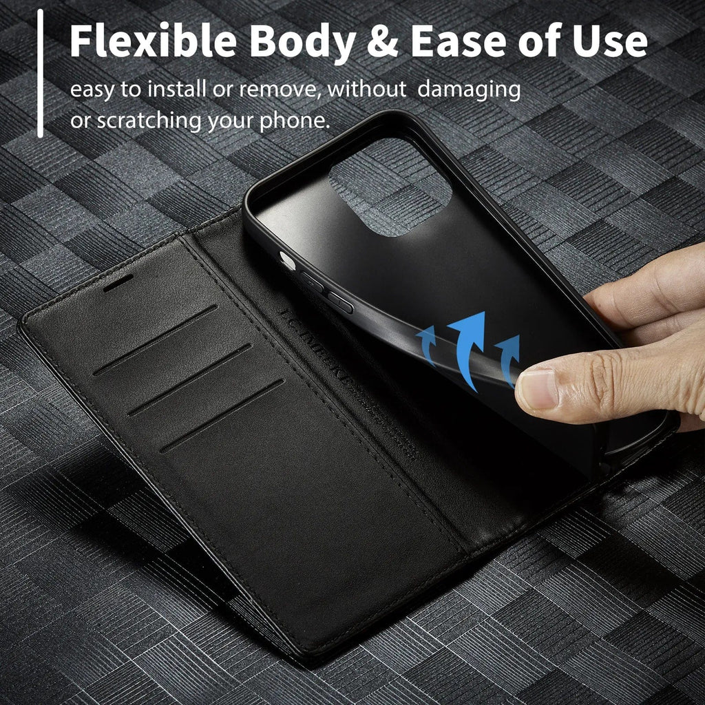 iPhone 15 Carbon Fiber Wallet Case