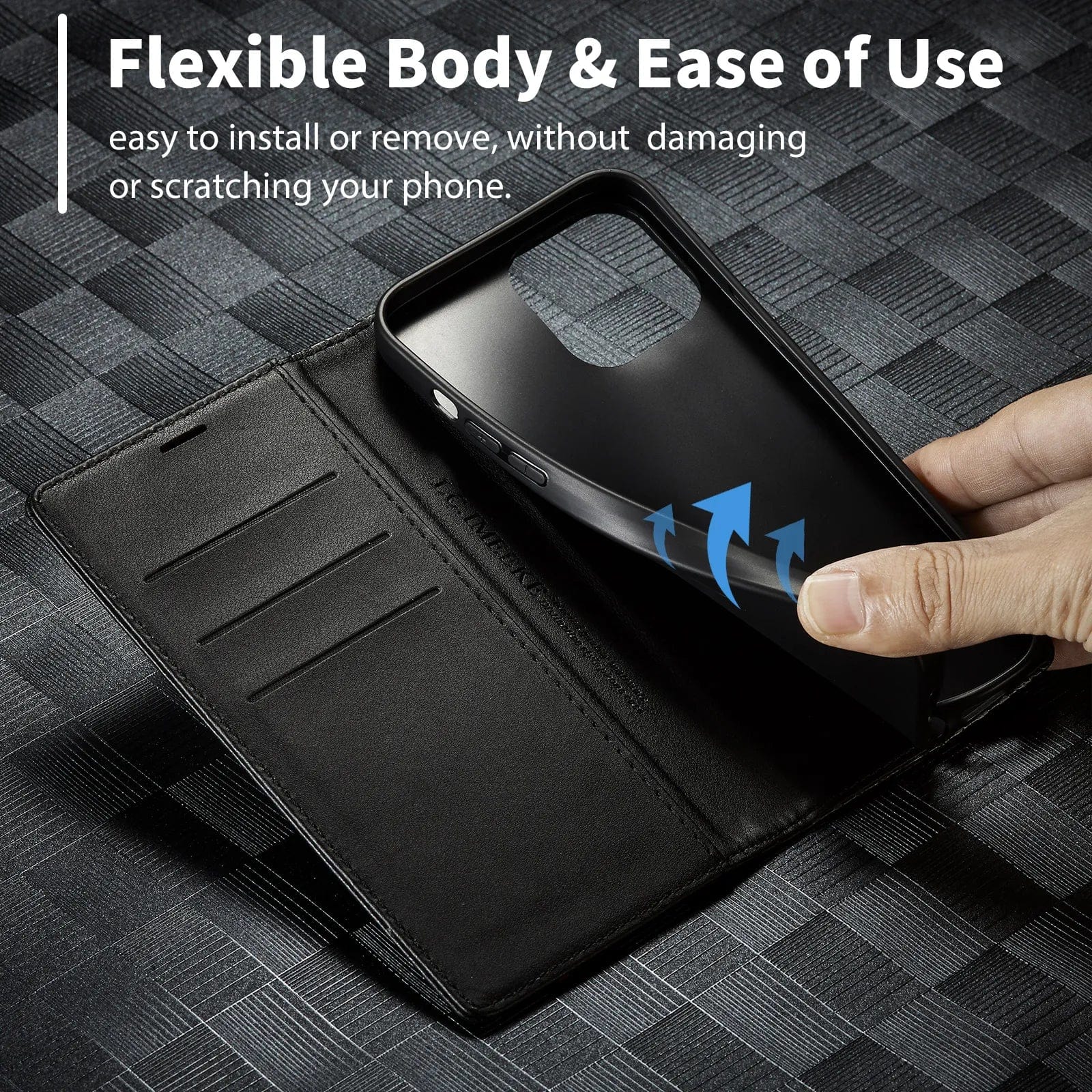 iPhone 16 Carbon Fiber Wallet Case