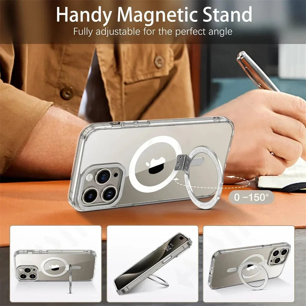 MagSafe iPhone 16 Ring Holder Clear Case
