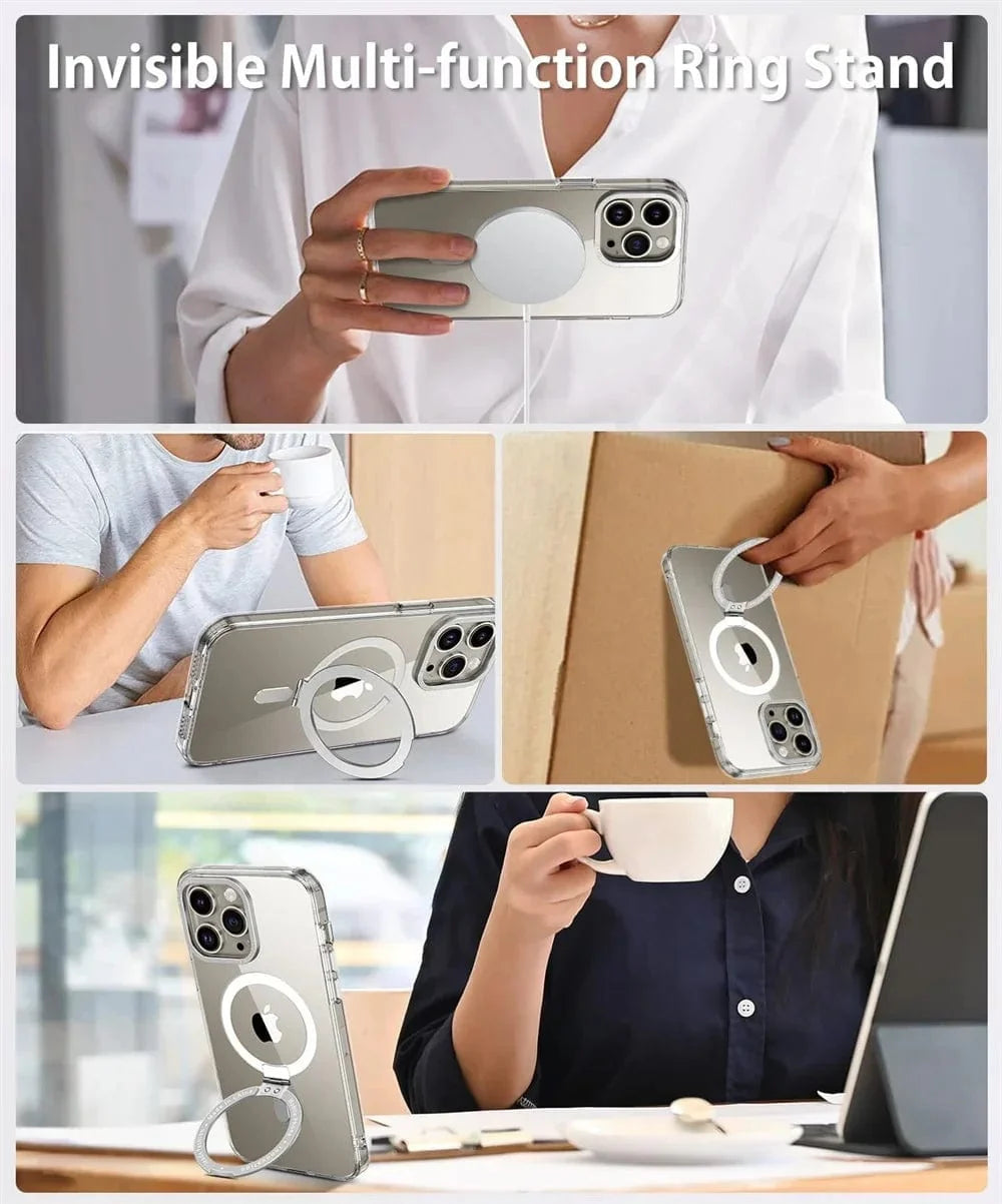 MagSafe iPhone Ring Holder Clear Case