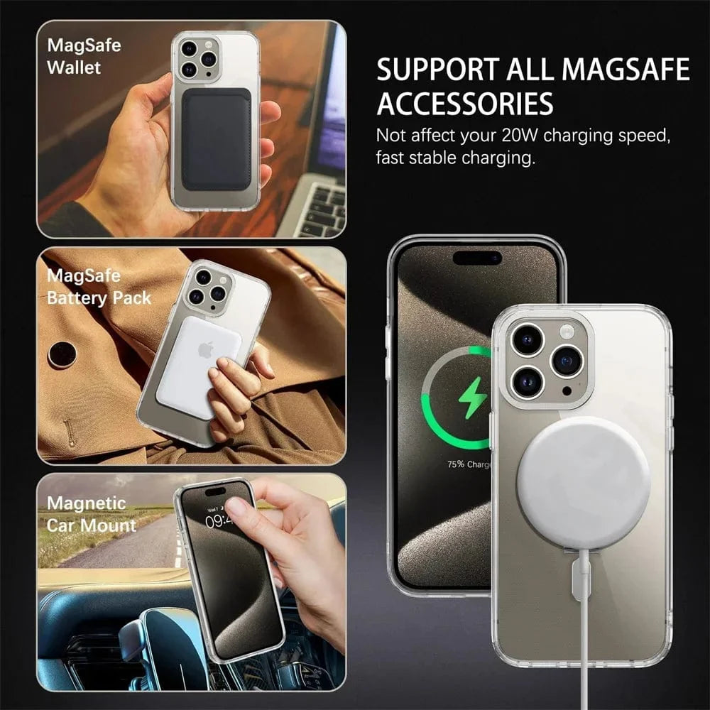 MagSafe iPhone Ring Holder Clear Case