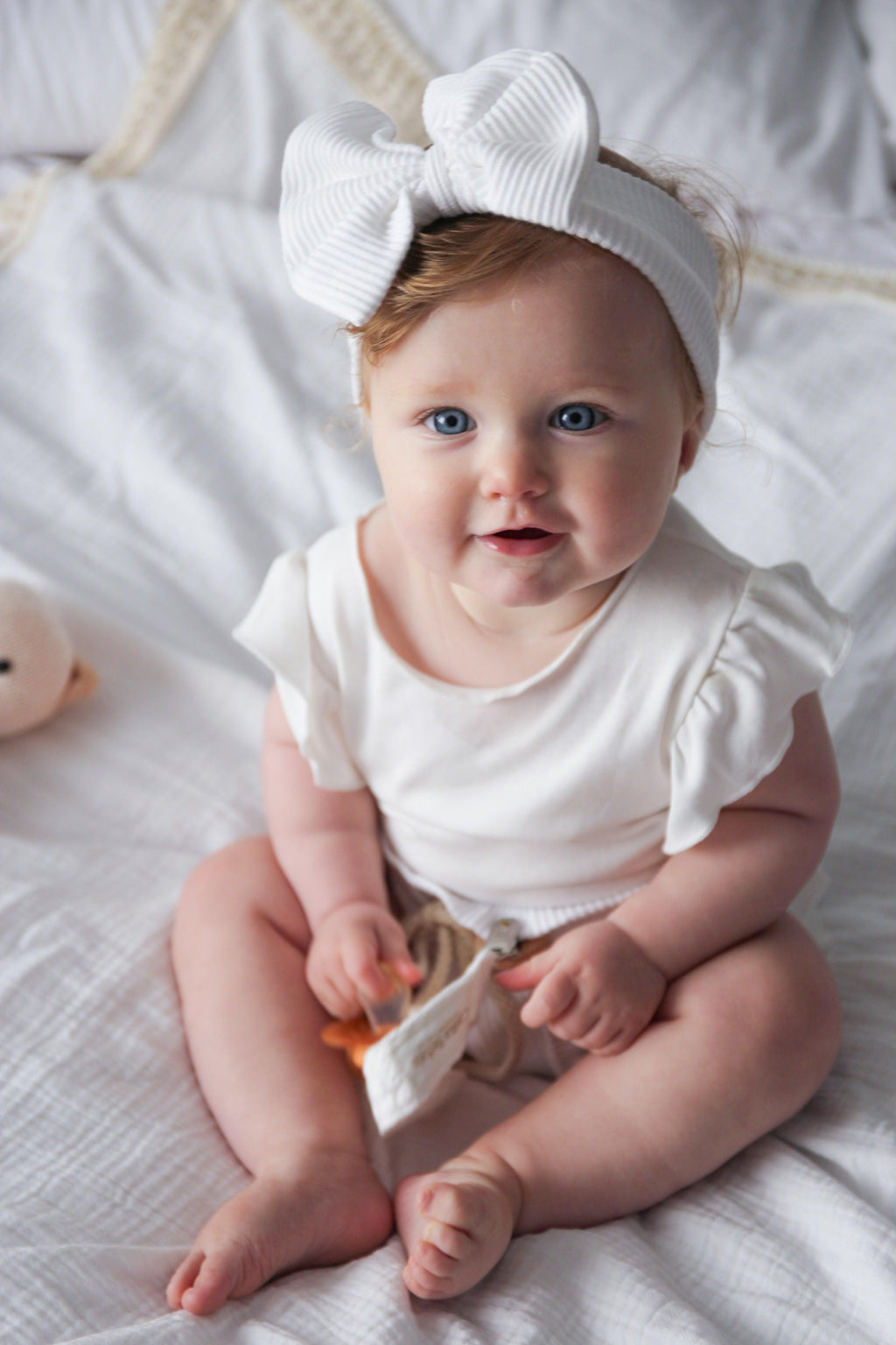 Essentīals Cotton Ribbed Bow