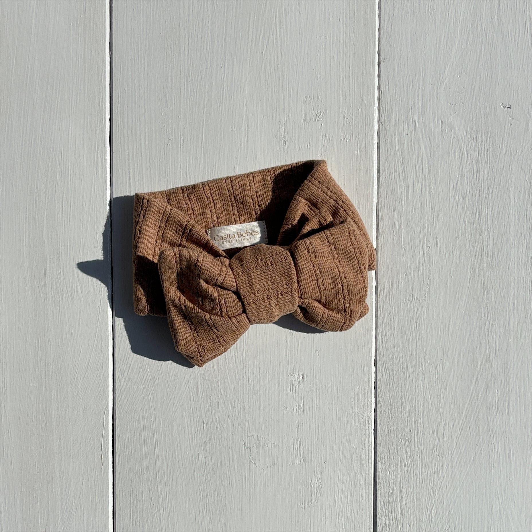 Essentīals Linen Bow Dust Brown