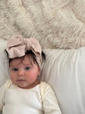 Essentīals Knitted Bow Dusty Rosa