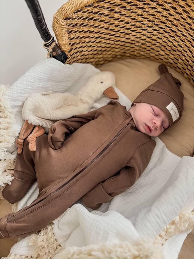 Essentīals Knot Beanie Dusty Brown